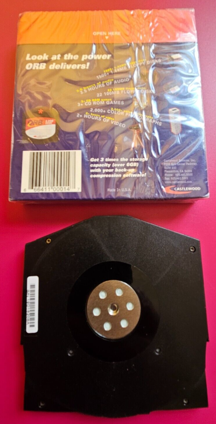 Castlewood ORB 2.2 GB DISK Formatted For IBM Factory Sealed 1 NEW & 1 Tools Castlewood Does Not Apply - фотография #3