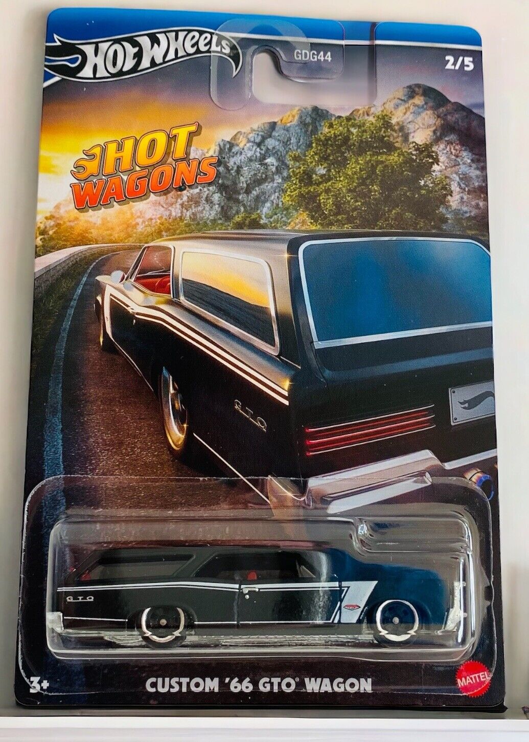 2024 Hot Wheels Hot Wagons Series #2/5 Custom '66 GTO Wagon Black Hot Wheels GTO Wagon