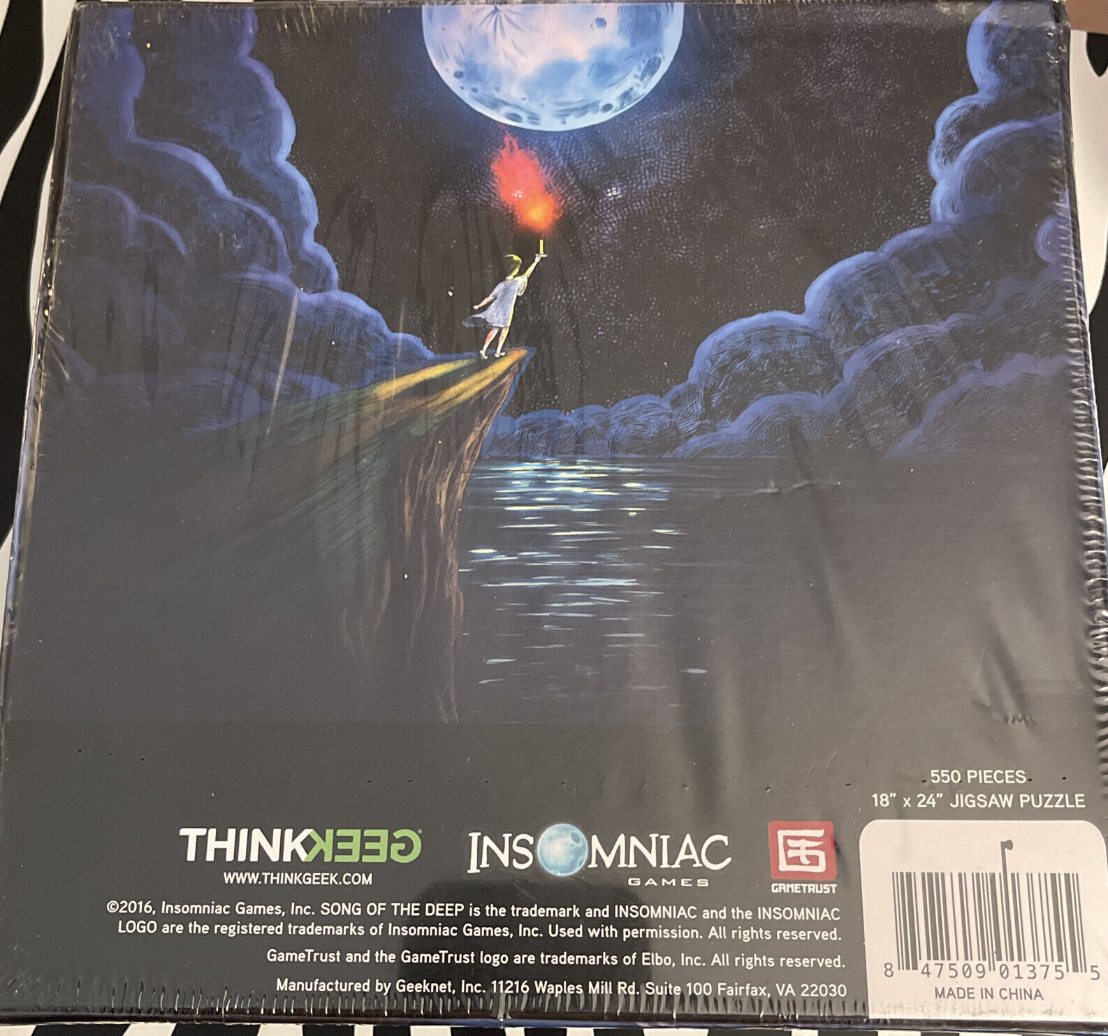 NIB NEW INSOMNIAC Song of Deep Collector's Limited Edition Jigsaw 550 Puzzle  Thinkgeek/Insomniac Games - фотография #4