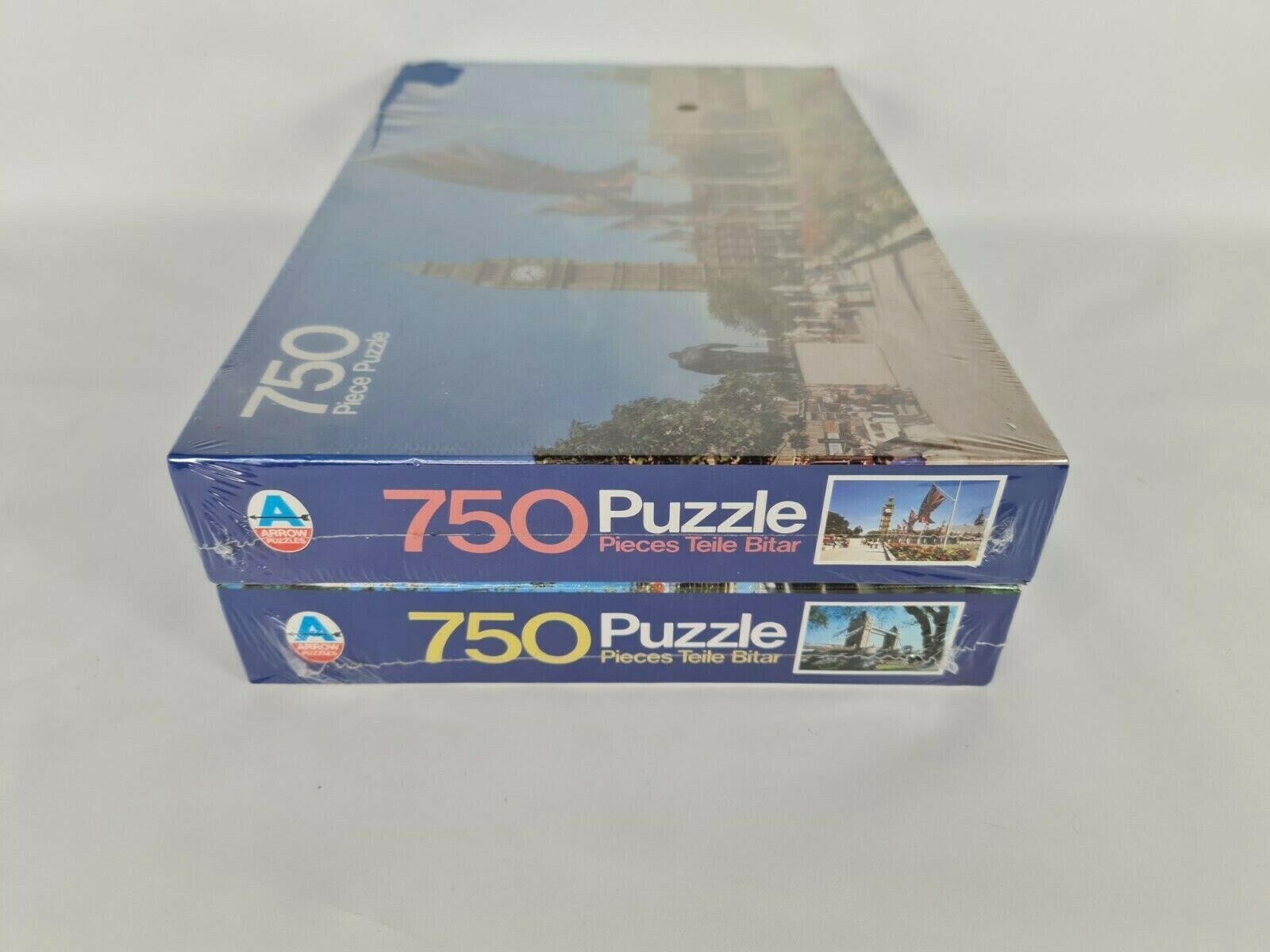 New 2x Vintage London England + Tower Bridge London Jigsaw Puzzle 750 Pieces  Arrow - фотография #8