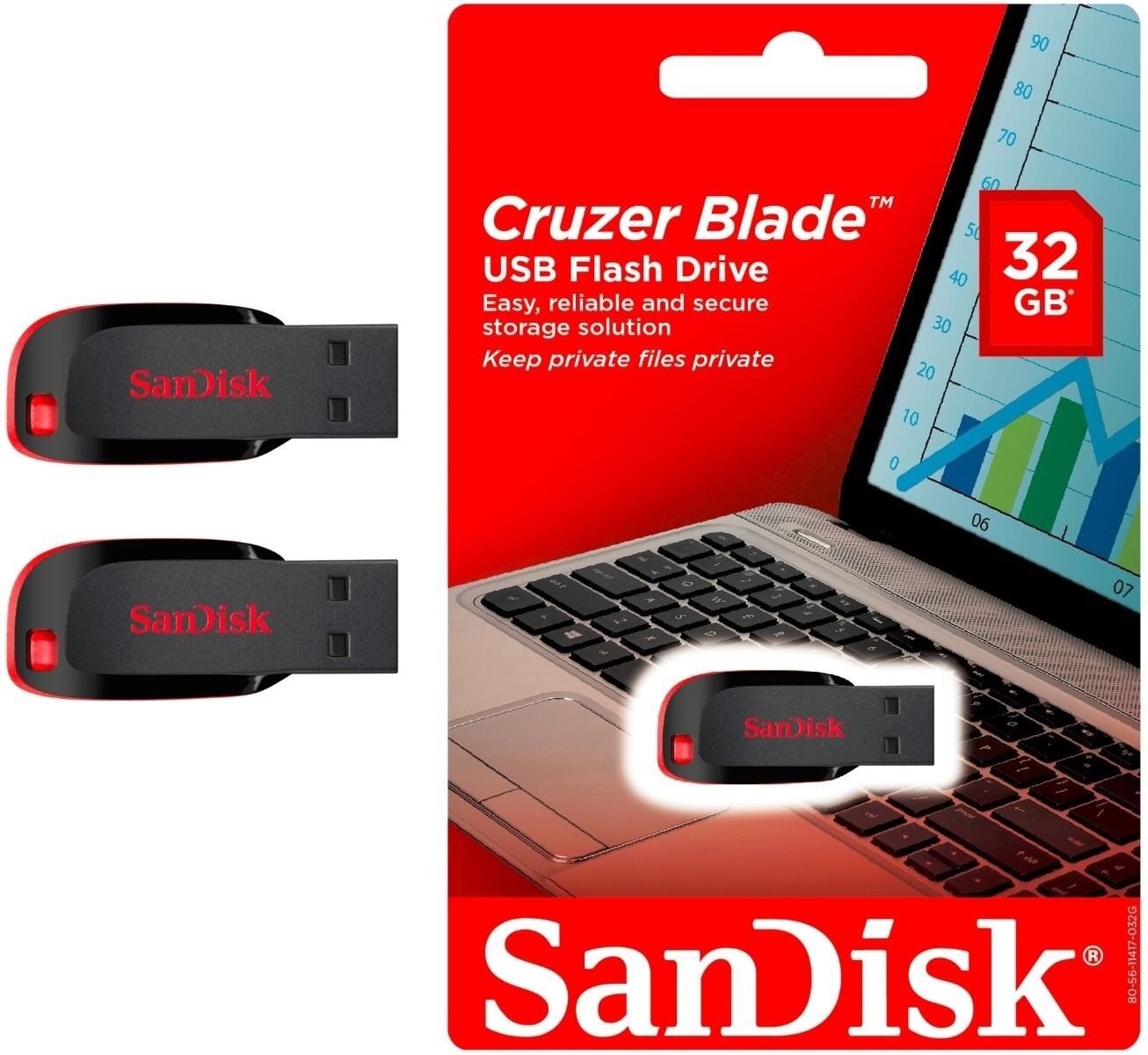 32GB x2= 64GB SanDisk Cruzer Blade USB SDZ50 Thumb Pen Flash Drive Memory Stick SanDisk Z50