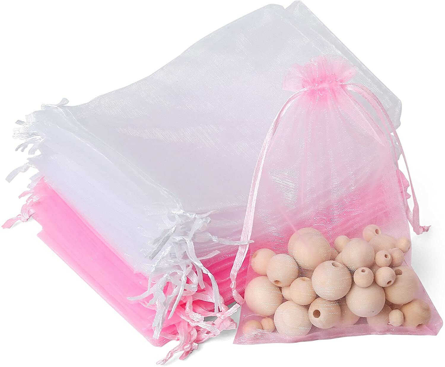Organza Wedding Party Favor Gift Candy Sheer Drawstring Gift Bags Jewelry Pouch LotFancy
