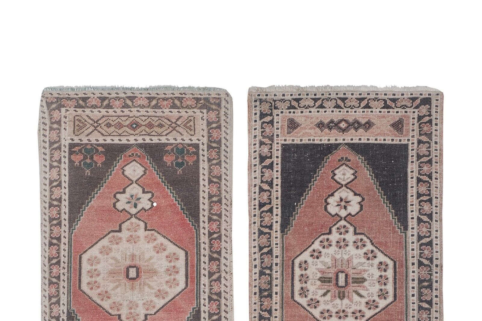 Vintage Nomadic Small Faded Turkish Oushak Rug - Set of Two Handmade - фотография #5