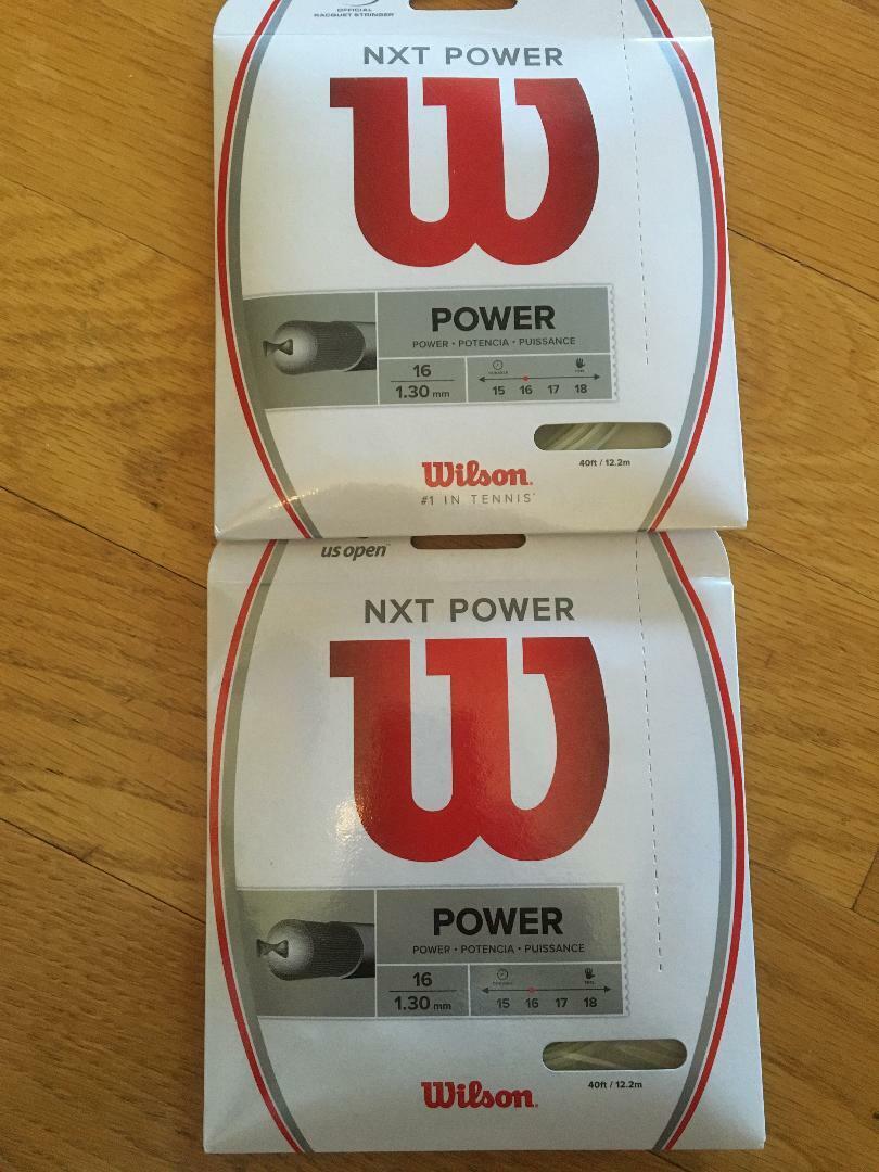 Wilson NXT Power 16G Tennis String Set of 2 Free Shipping Wilson Does Not Apply