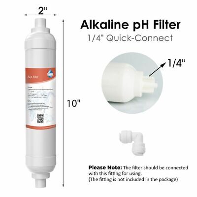 Alkaline Water Filter T33 Inline Post Carbon Filter for 5 / 6th Stage RO System Membrane Solutions® MS-T33-QC - фотография #4