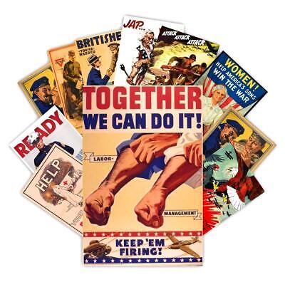 WW1 Vintage Posters Decal - WW1 Propaganda Posters for Bedroom, Pub, Bar - WW... HK Studio