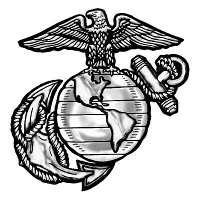 US Marines Temporary Tattoo, Eagle, Globe & Anchor - pack of 4 Made in the USA Unbranded