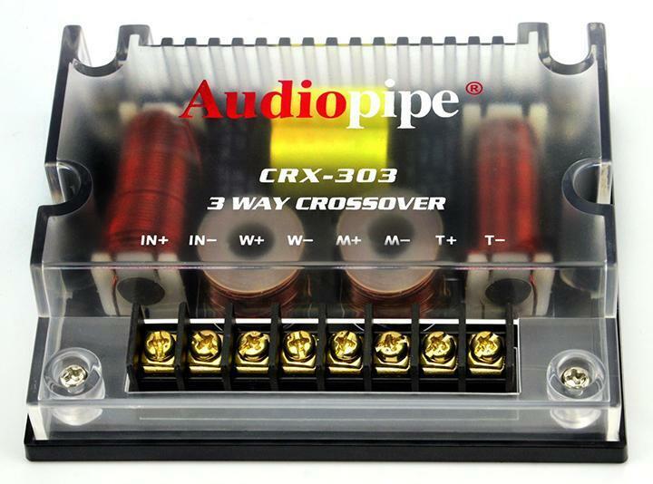 2) Audiopipe 3 Way Crossover CRX-303 300 Watts Passive Crossover Car Audio 4 Ohm Audiopipe CRX303 - фотография #2