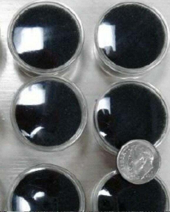 12 Gem jars BLACK foam Inserts display Your gem stones JD023 Silversmithsupply.com - фотография #2