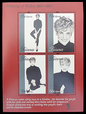 LIBERIA Wholesale Princess Diana Memoriam Miniature Sheets x 50 U/M CD 599 Без бренда