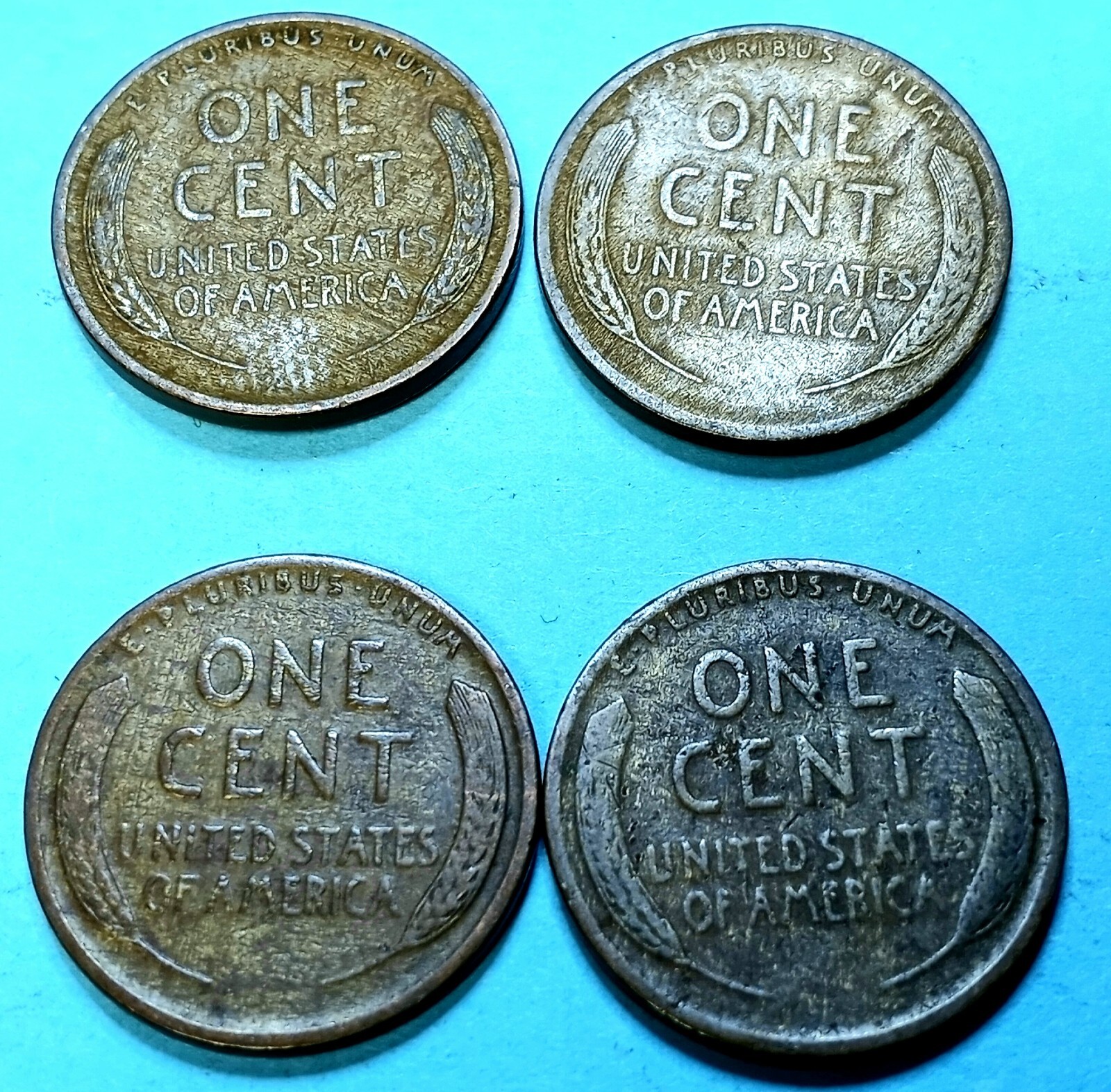 4 Coin Woodie Wheat Lot Без бренда - фотография #2