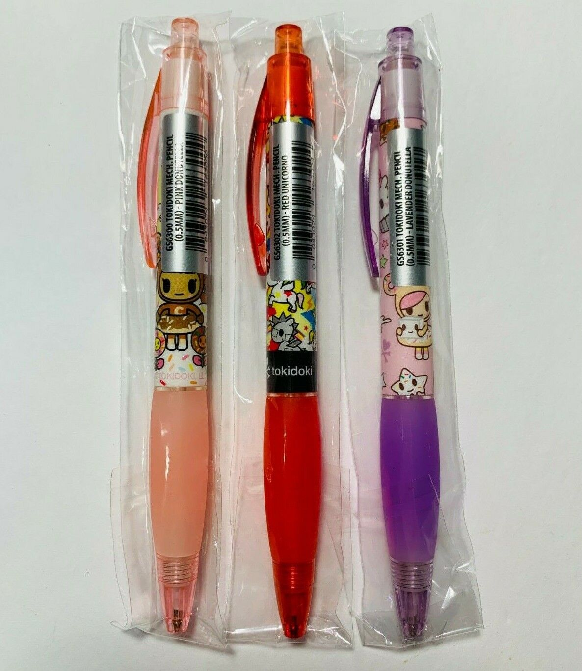 Daiso TOKIDOKI Mechanical Pencils 0.5mm (Set of 3) Stationery - New *US Seller* Tokidoki x Daiso