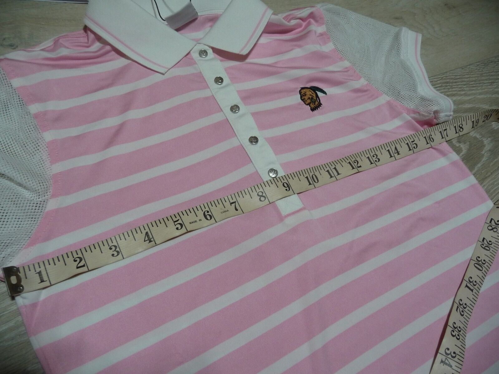 Daily Sports Women's Golf Polo Shirt NWT Size S Pink- White Braves Short Sleeve Daily Sports Daily Sports - фотография #9