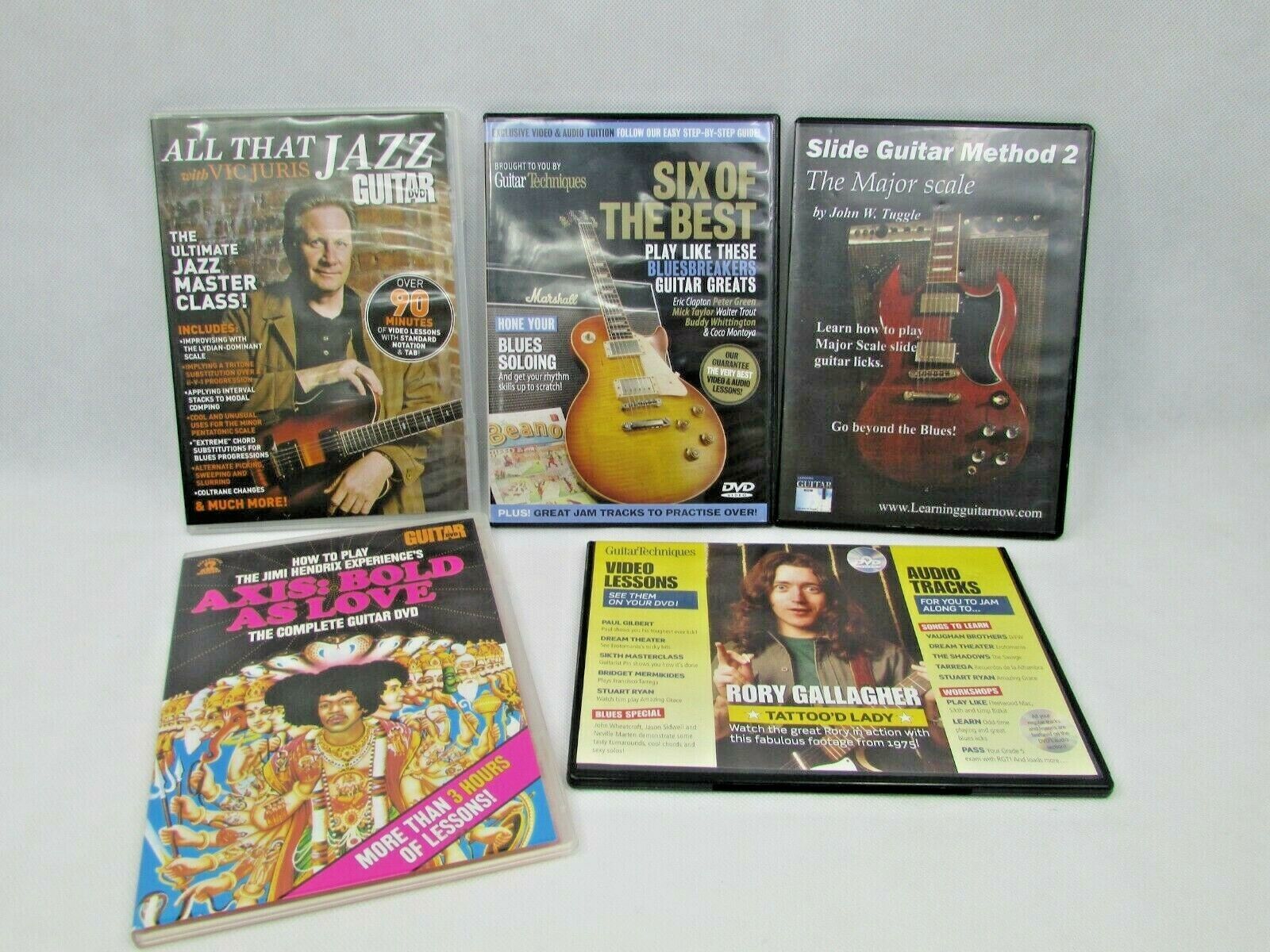 Lot Of 5 How To Play Guitar Dvd's Mixed Lot of Guitar DVD & Guitar Techniques  Без бренда