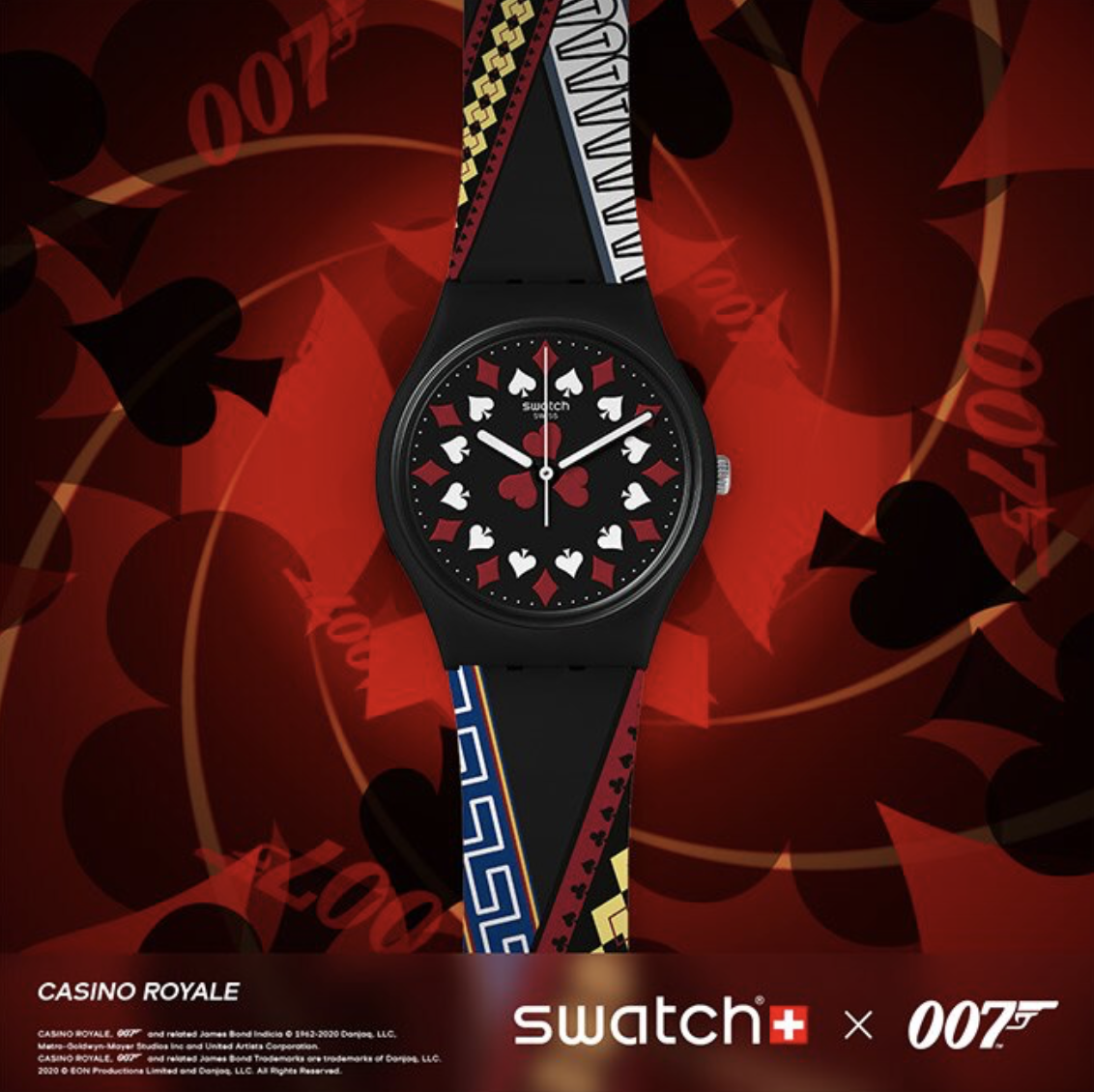Set of 6 Swatch James Bond 007 watch collection celebrate 6 movies - BRAND NEW SWATCH - фотография #2