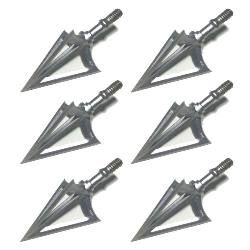 6PCS Stainless Steel 3-Blade Hunting Broadhead 100 Grain Archery Tips Arrowhead Unbranded Does Not Apply - фотография #2
