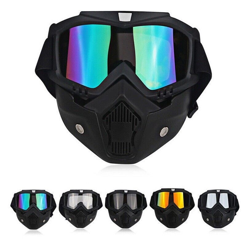 Tactical Detachable Shield UV Goggles Paintball Airsoft CS Game Eyewear Glasses Unbranded