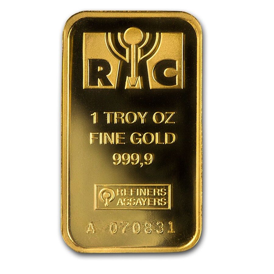 SPECIAL PRICE! 1 oz Gold Bar - Republic Metals Corporation (In Assay) Republic Metals Corp. 91241 - фотография #3