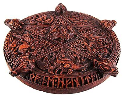Large Knotwork Pentacle Wall Plaque Wood Finish Dryad Design Does not apply - фотография #2