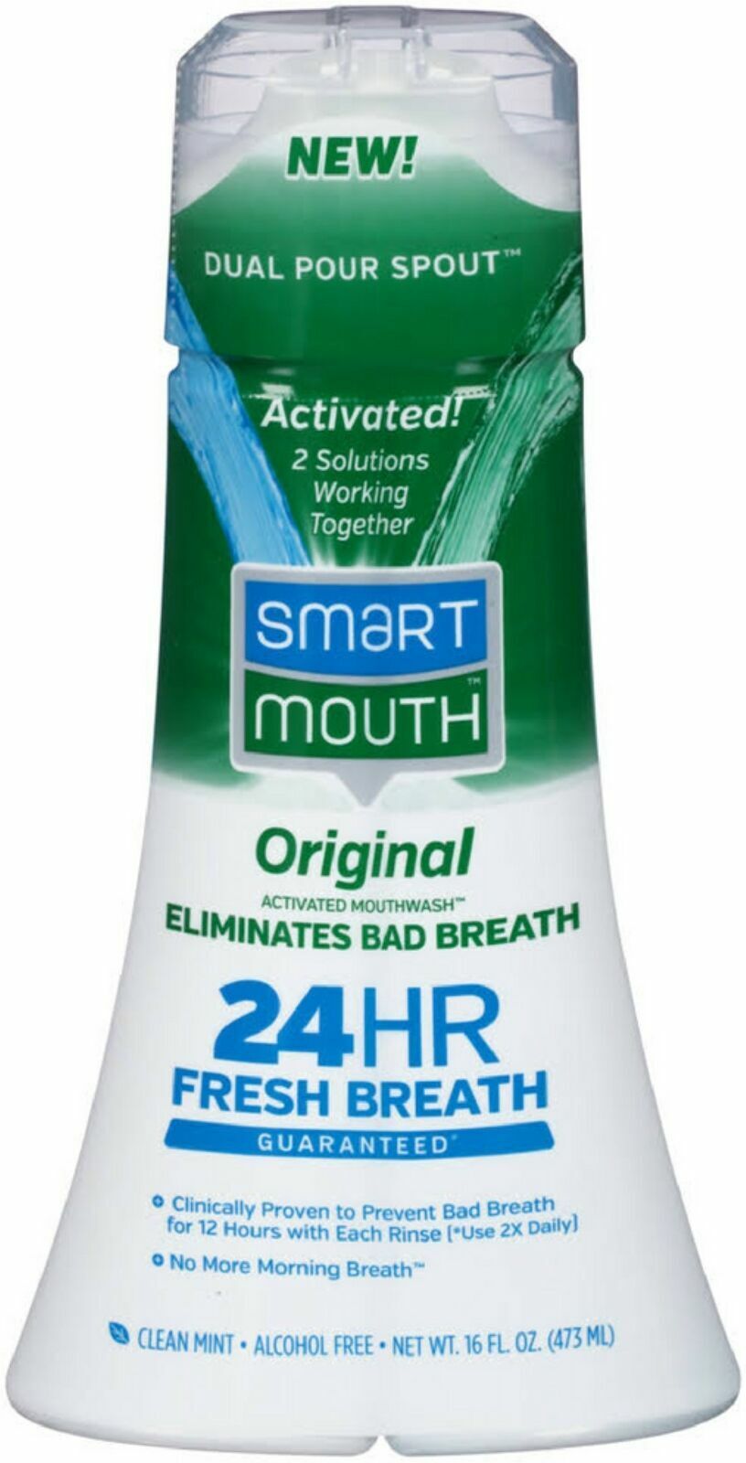 2 Smart Mouth Original Activated Mouthwash - Clean Mint -16 Fl Oz Each- 07/2026 SmartMouth ASM007B - фотография #3
