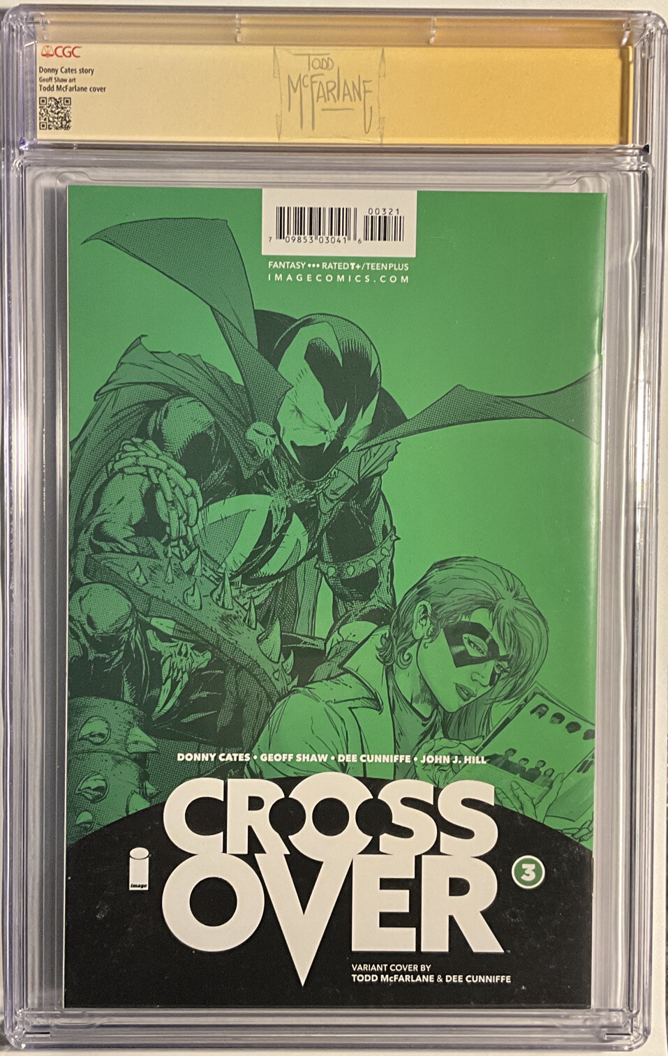 Crossover #3 CGC SS 9.6 signed TODD MCFARLANE of Spawn, story by Donny Cates NM Без бренда - фотография #3