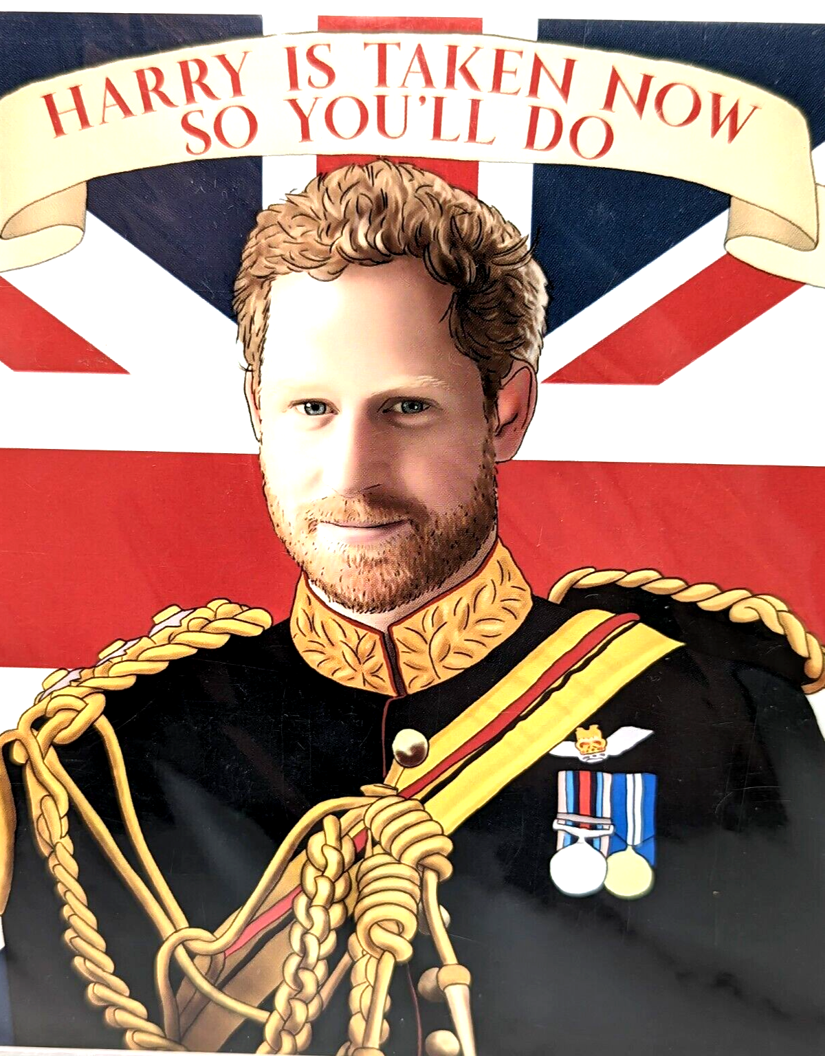 Prince Harry Blank Card Royal Family WACTT  UK "Harry Is Taken Now" RARE Sealed Без бренда - фотография #12