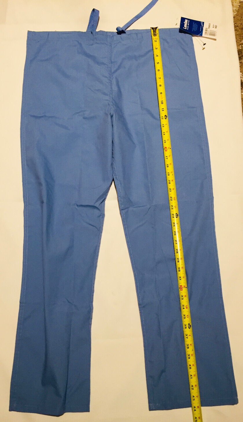 NEW Landau Women's Scrub Medical Pants Size M Blue Nursing 76oz Landau - фотография #3