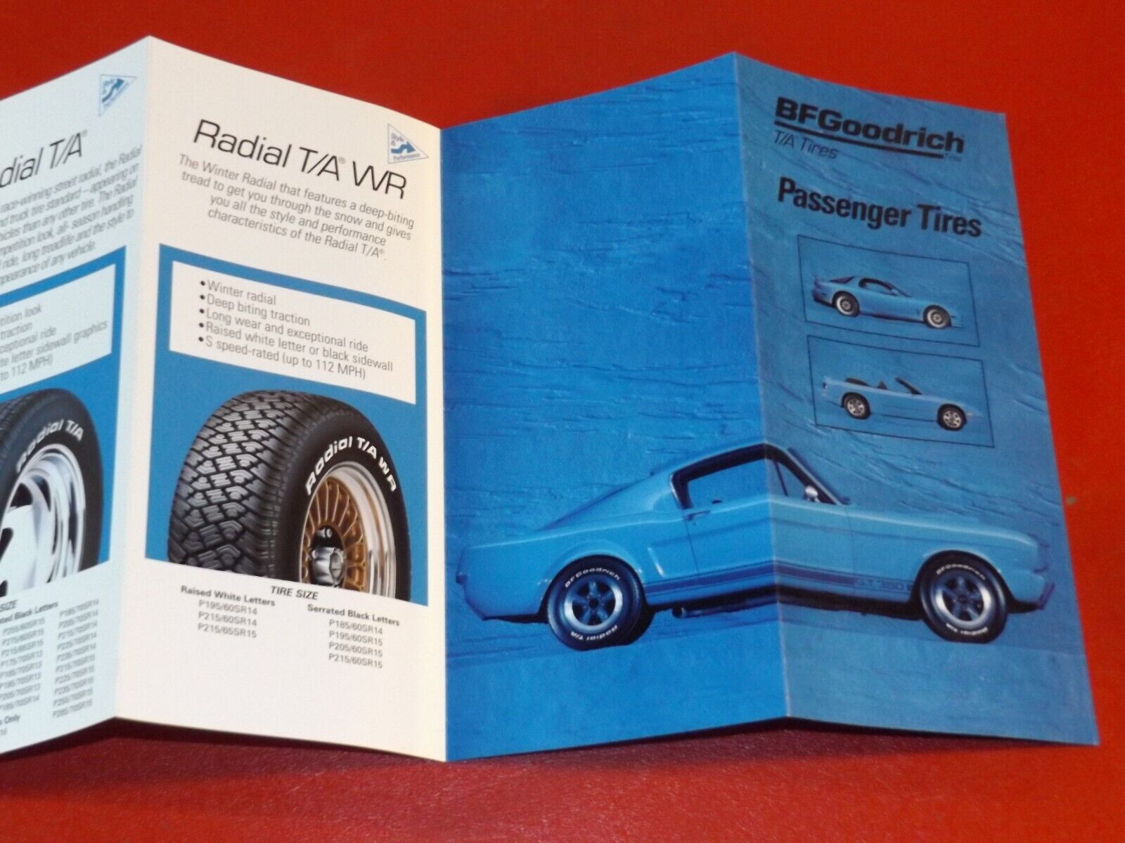 NOS 1994 BF Goodrich Tires Brochure New Car Delivery Mustang Saleen Shelby NICE! B F Goodrich - фотография #14
