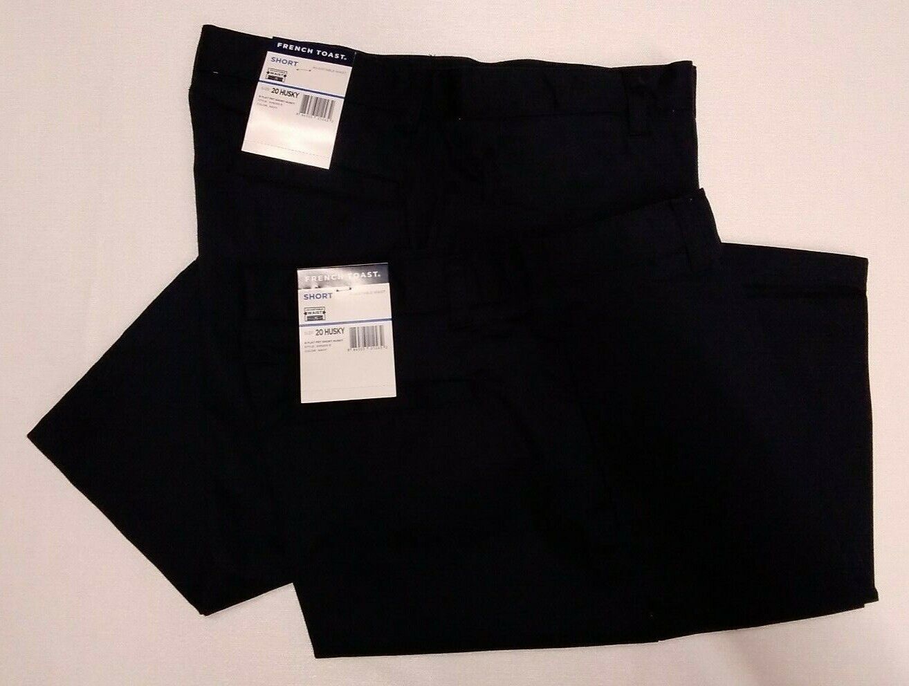 Boys French Toast 20 Husky Navy Lot Of 2 Flat Front NWT French Toast