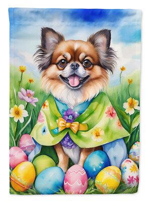 Tibetan Spaniel Easter Egg Hunt Flag Garden Size DAC5193GF Без бренда