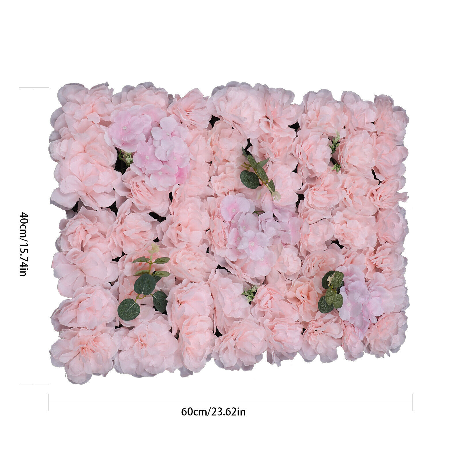 6 * Flower Wall Panel Artificial Hydrangea Rose Photo Wall Wedding Home Decor  Unbranded Does not apply - фотография #2