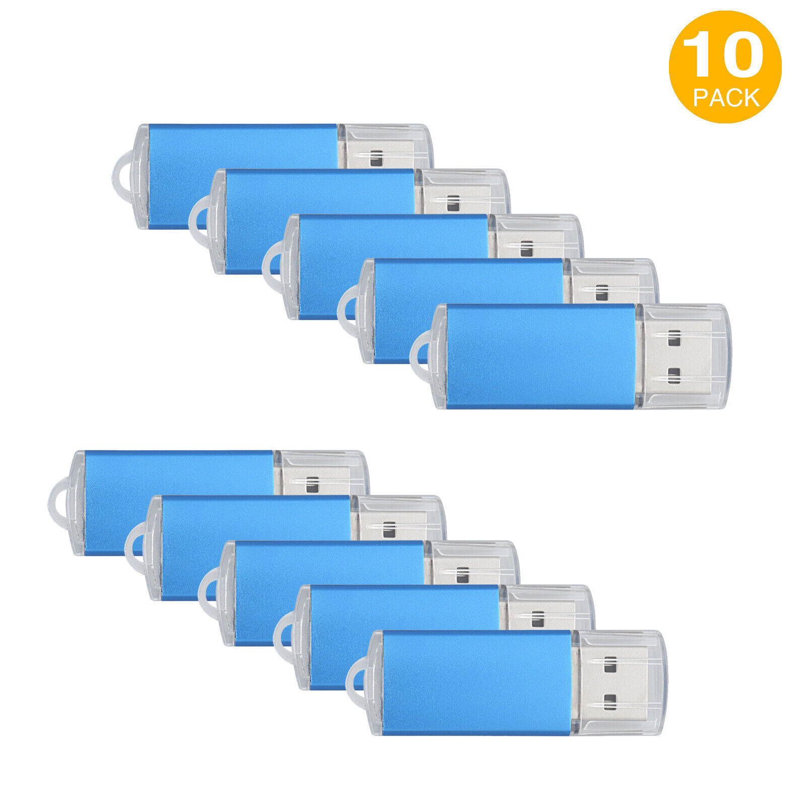 10Pack 16GB USB 2.0 USB Flash Drive High Speed Thumb Drives Memory Stick Storage Kootion Does not apply
