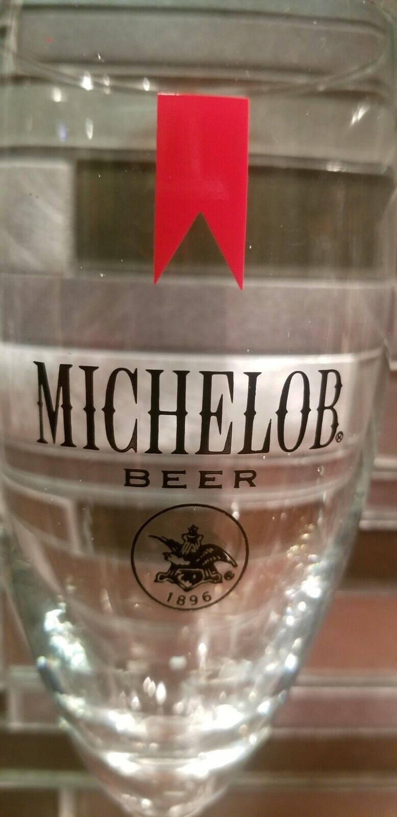 Pair of Vintage Michelob Beer Anheuser Footed Pilsner 8oz Glasses  Michelob - фотография #5
