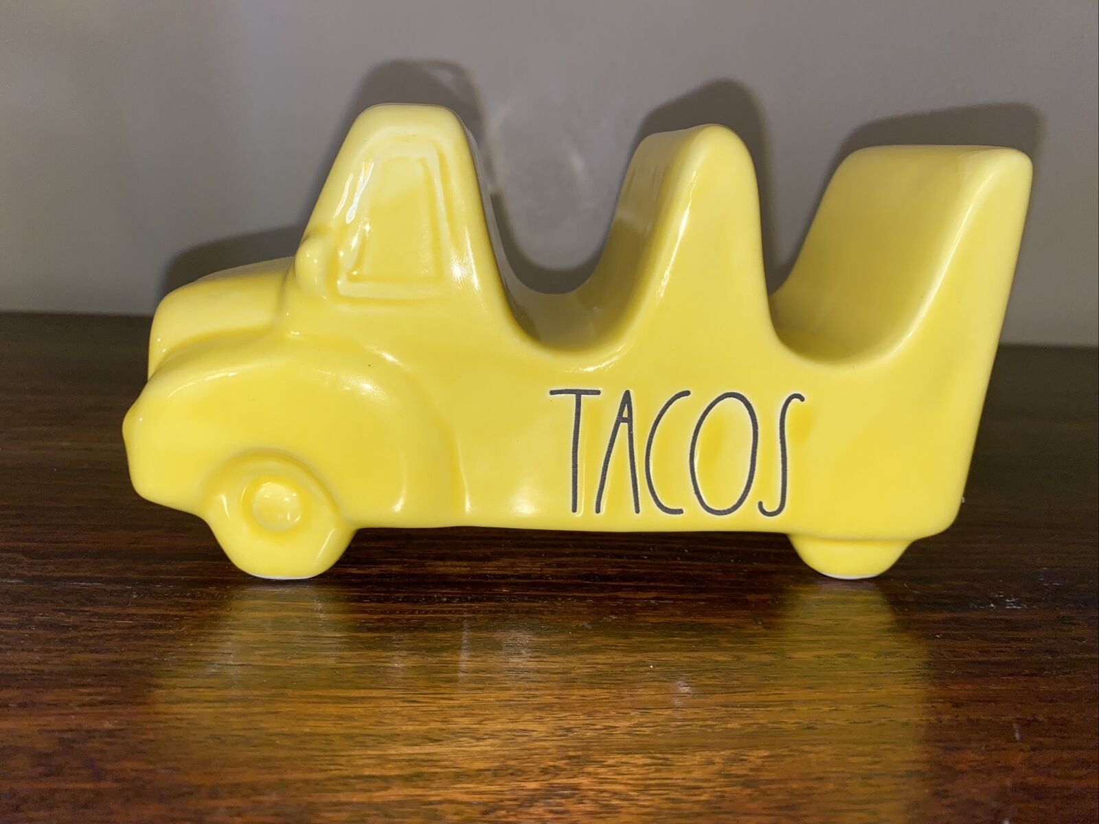 Rae Dunn Yellow Tacos Truck Taco Holder- Taco Truck- New Rae Dunn