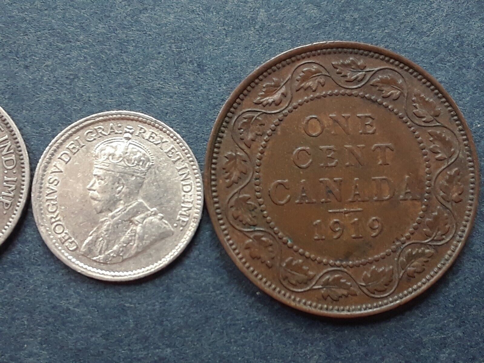 Canada 1919 coin set George V  50c, 25c, 10c, 5c, 1c Без бренда - фотография #9