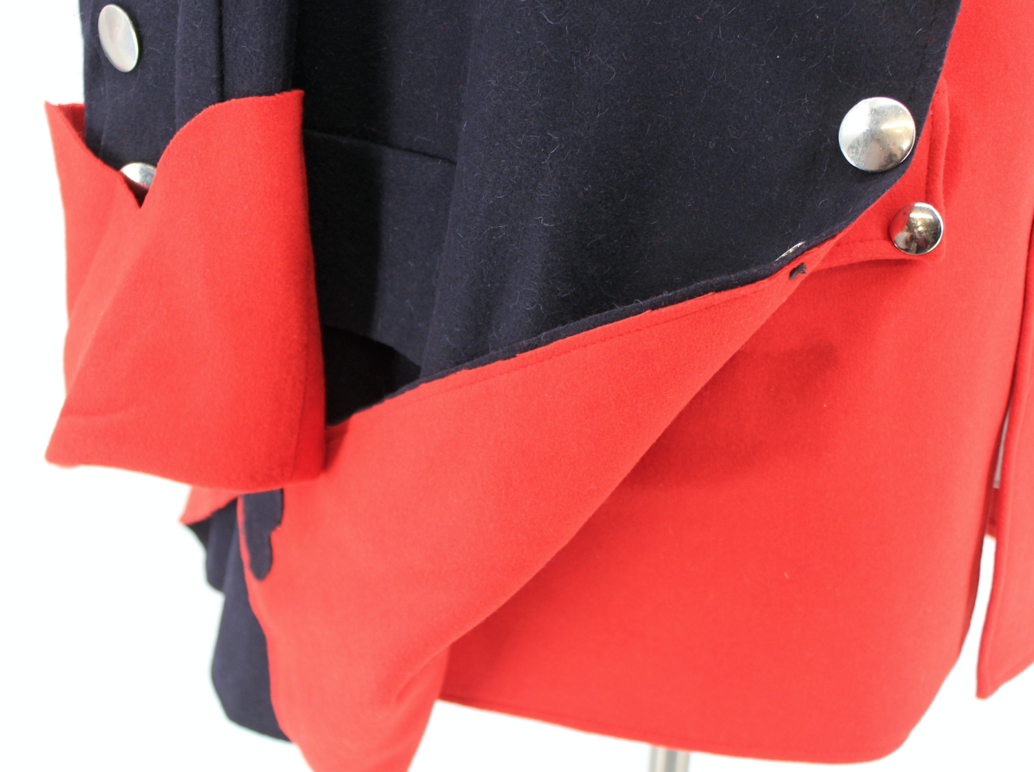French & Indian War Blue & Red British (American) Provincials Coat - Size XL Без бренда - фотография #14