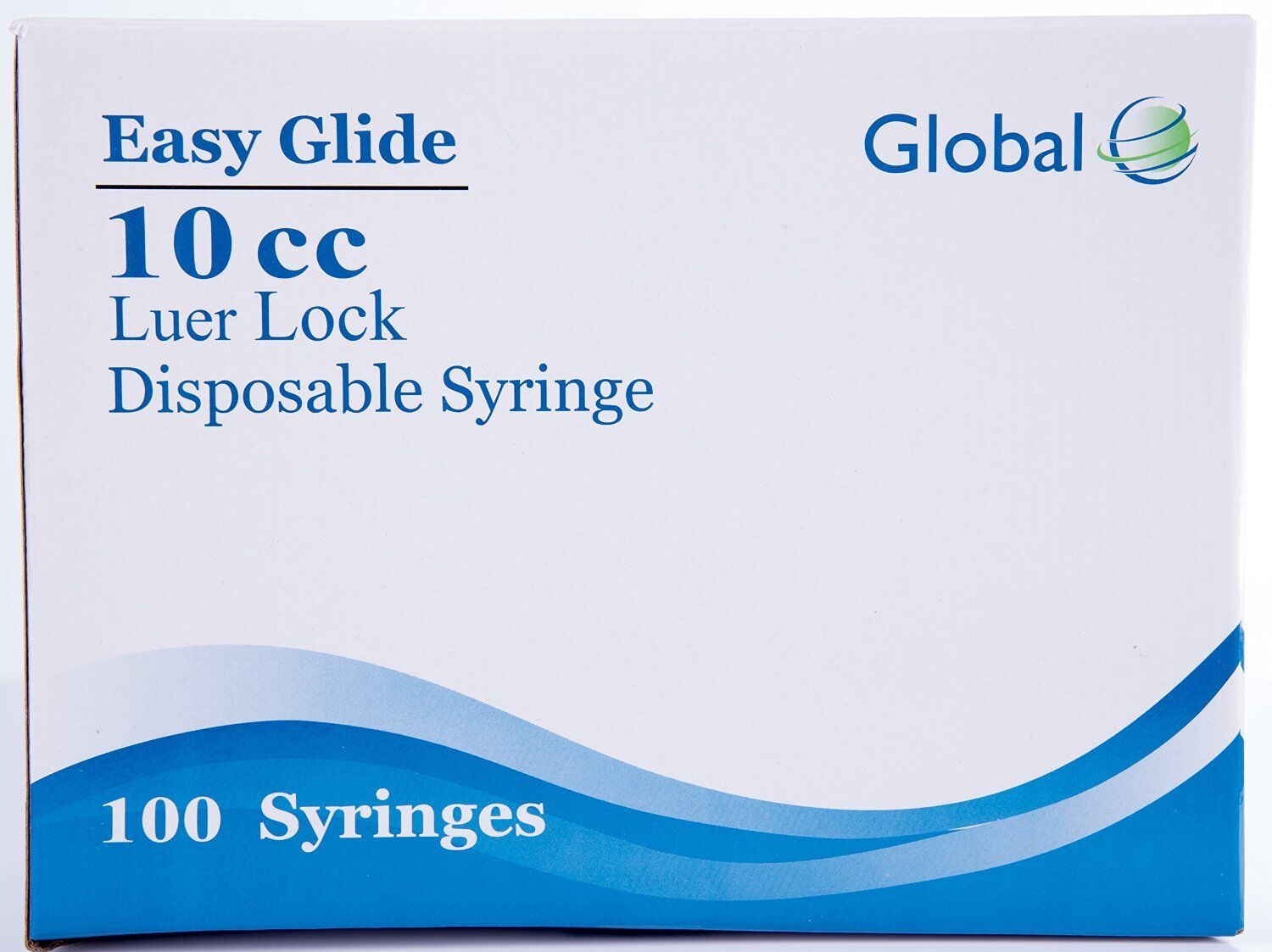 10CC SYRINGES ONLY WITH LUER LOCK 10ML 100/BOX STERILE - Sealed Pack Global JD+10L
