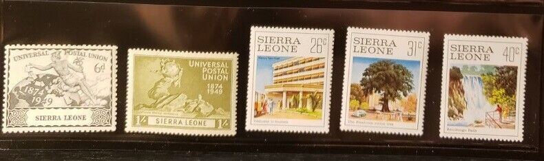 Sierra Leone Miscellaneous Lot of 8 Stamps - MNH - See Details for List Без бренда