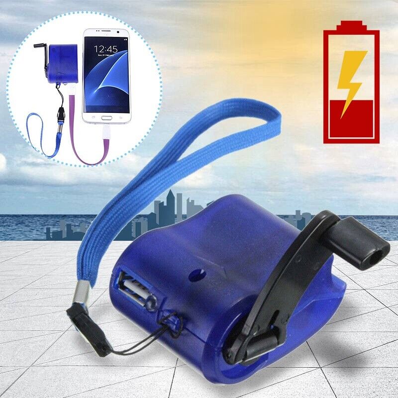 Survival Gear Emergency Power USB Hand Crank SOS Phone Charger Backpack Camping Unbranded Does Not Apply