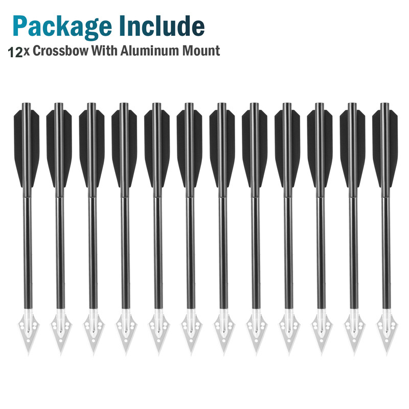 12Pcs Pistol Crossbow Bolts 6.7" Aluminium Arrows Broadhead Hunting Mini Archery MUCH Does Not Apply - фотография #13
