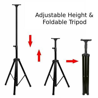 Pair of Pro Tripod DJ PA Speaker Stand 132lb Load Adjustable Height Stands MCH Does Not Apply - фотография #4