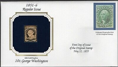 1851-6 Regular Issue U.S Golden Replicas of Classic Stamps. Set of 5 Без бренда - фотография #4
