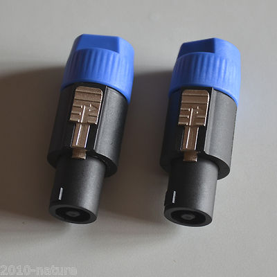 2x 3 Ft Speakon to Speakon plug 15 GA Gauge Wire Pro Audio DJ Speaker Cable  Unbranded Does not apply - фотография #2