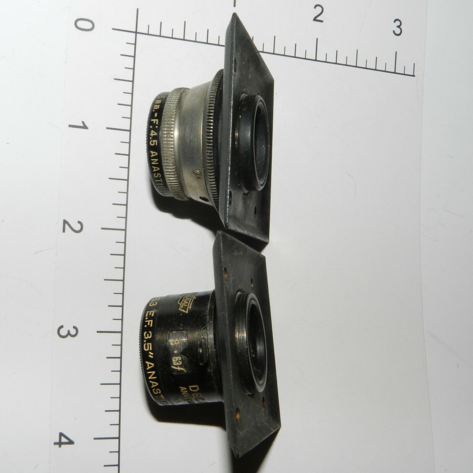 Federal Anastigmat lens 3.5" Decar lens no. 1430 and 1425    Federal - фотография #10