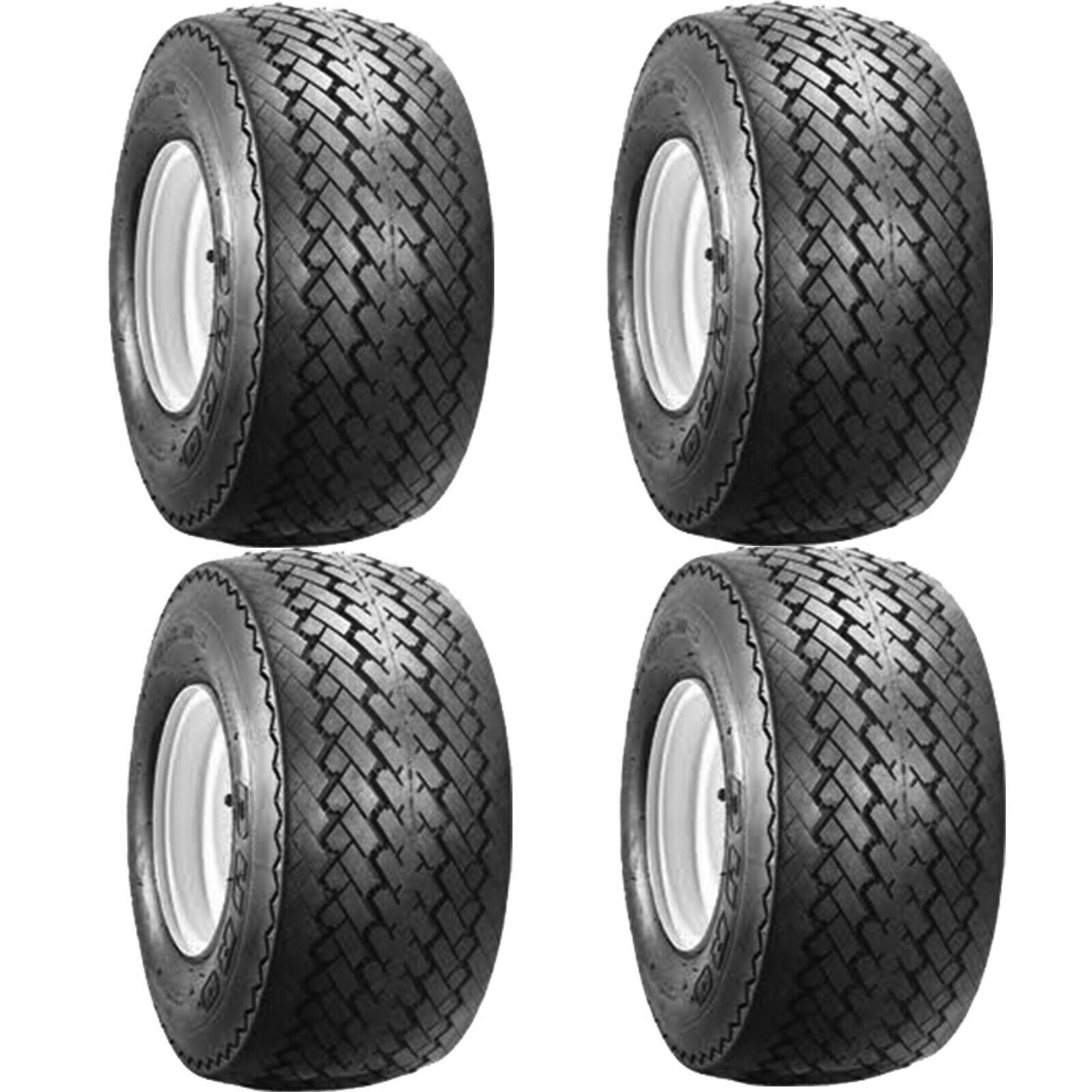 Set of 4 Golf Cart Street Course Tires Only 18x8.5-8 Duro Sawtooth 4 Ply Без бренда 41061