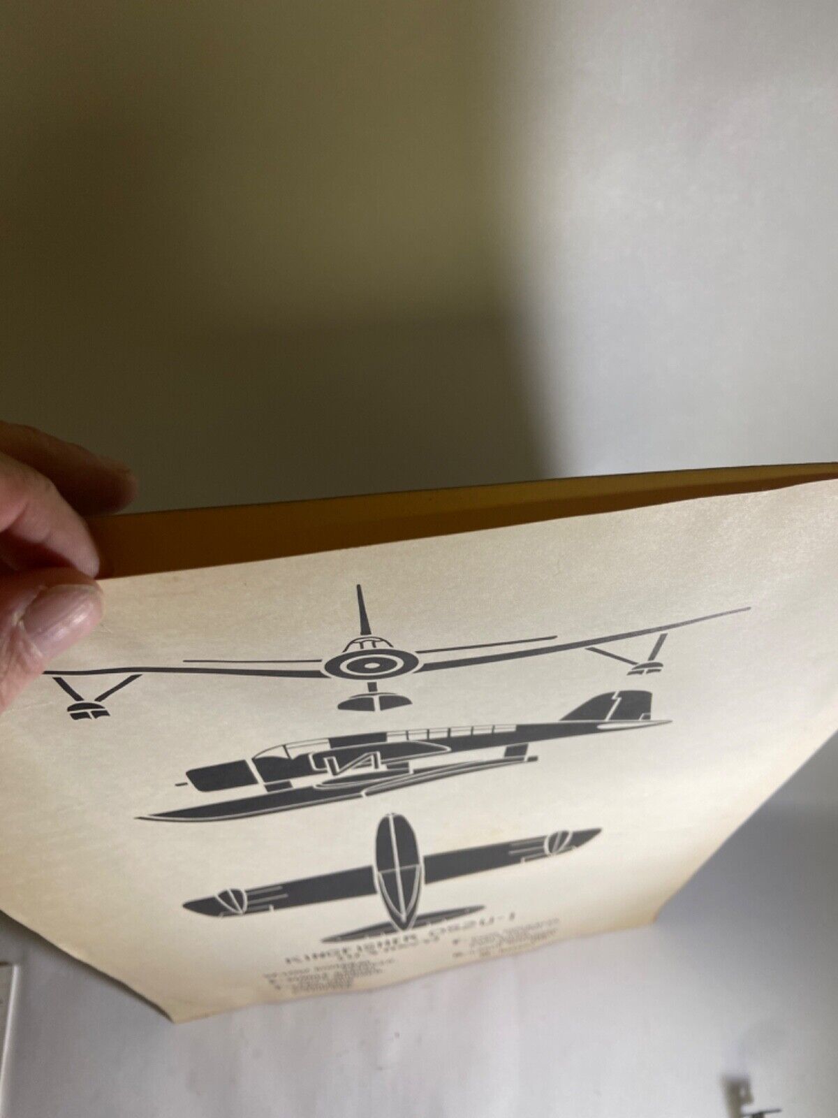 Vintage WWII Vought OS2U Kingfisher Observation Floatplane Recognition Poster Без бренда - фотография #8