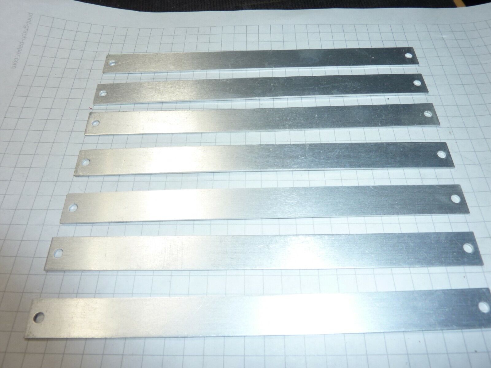 25 pcs 12.6mm x 153mm long 1mm thick  Aluminum Engraving Plate Unbranded Does Not Apply - фотография #6