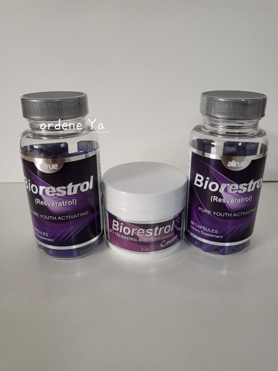 Biorestrol Resveratrol  Antioxidante Moinsage Regenex Collagen 120 caps & Cream Biorestrol N/A - фотография #2