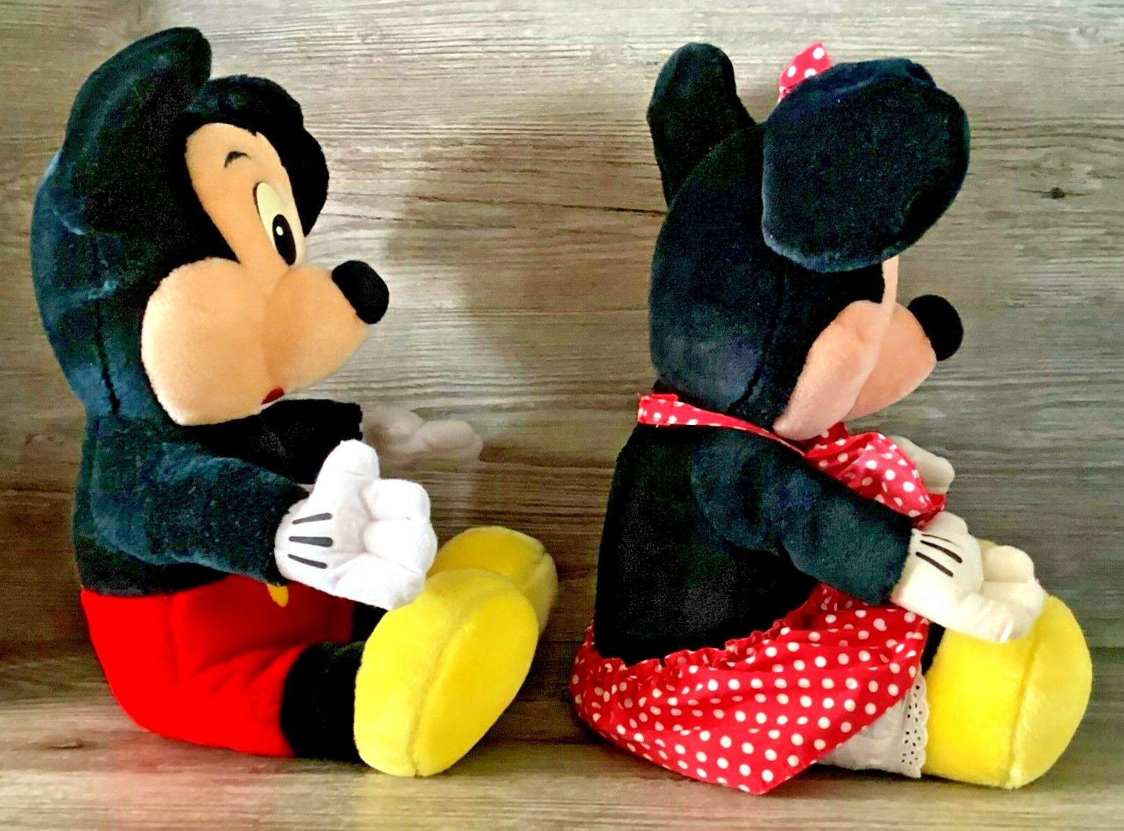 Vintage Pair 1991 40cm Minnie & Mickey Mouse Plush Toy Walt Disney Company Korea Walt Disney Company Does Not Apply - фотография #2
