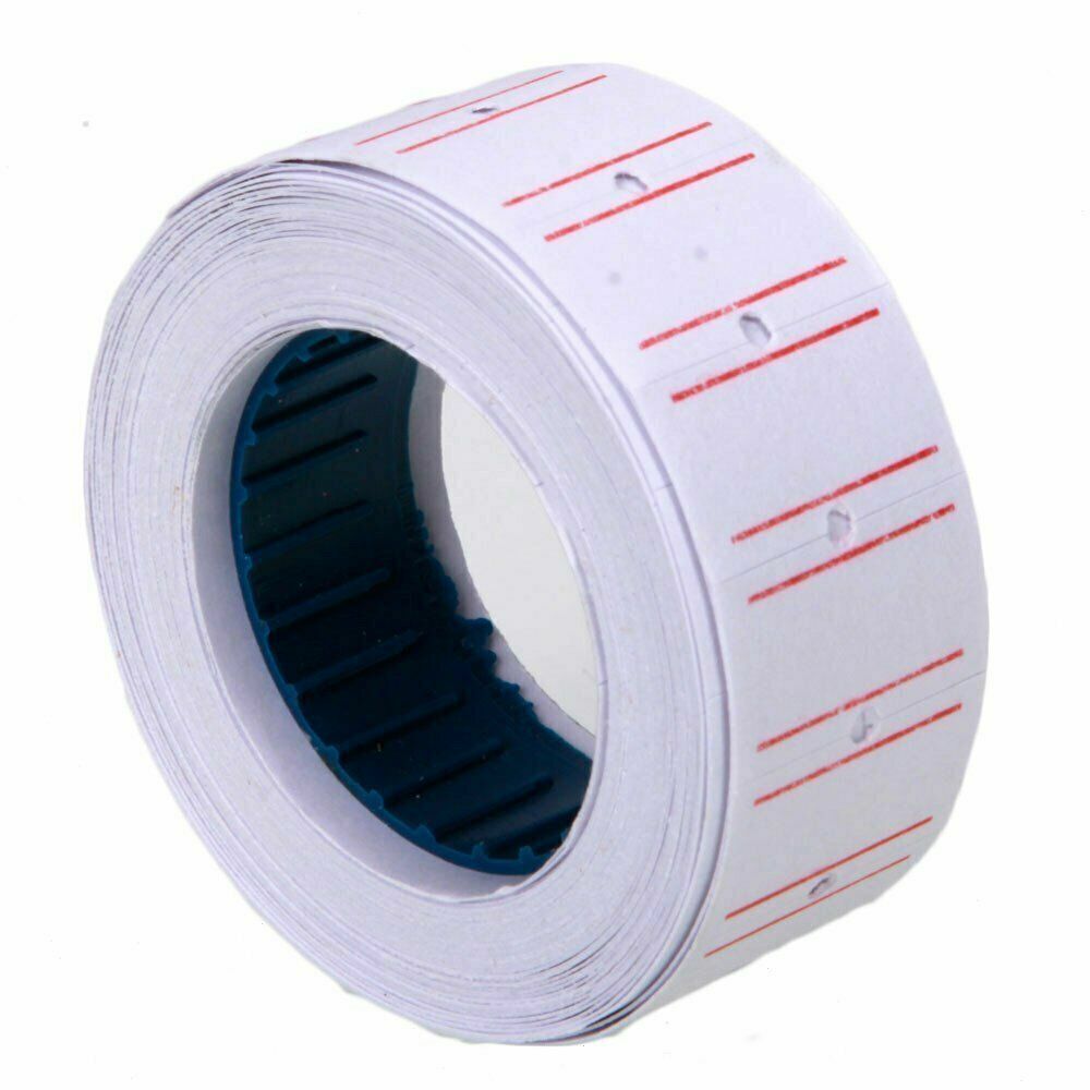 10 Roll 6000pcs White Price Tag Sticker MX 5500 Gun Adhesive Labels 1 Refill ink Unbranded Does Not Apply - фотография #4